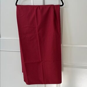 Rectangular tablecloth 70”x 120” Red Textured tablecloth. Brand new never used